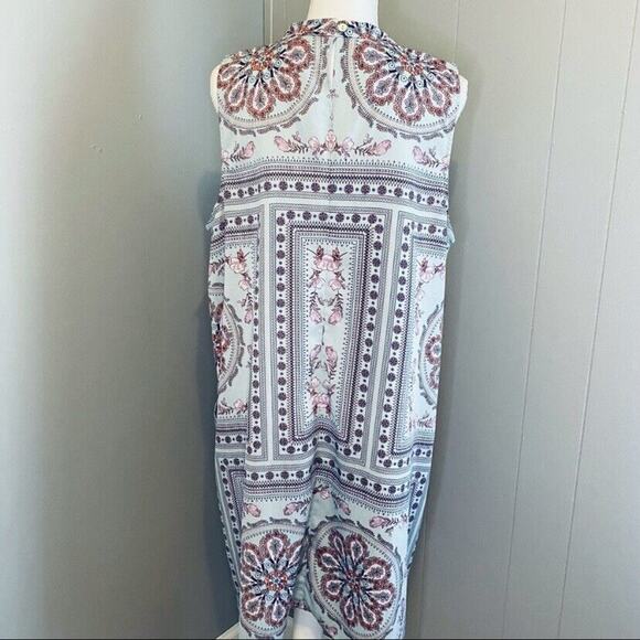 Living Doll Blue Floral Paisley Dress Size 2X - Picture 6 of 9